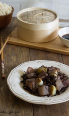 SALTEADO LARGO DE VERDURAS CON TOFU Y ALGAS